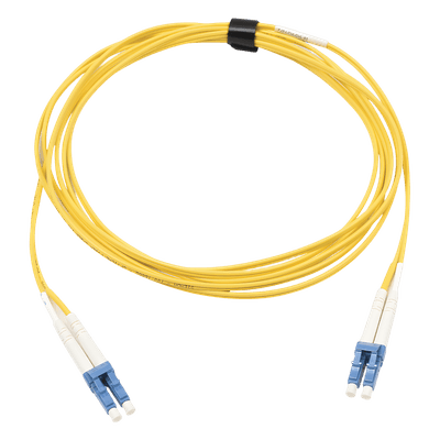Jumper de Fibra Óptica Monomodo / LC/UPC Duplex / OFNR Riser / 3 Metros (9.84 Pies) / 10 Gigabit / XGLO