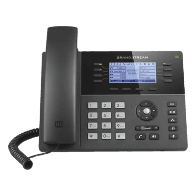 Teléfono IP Gama media de 8 Líneas con 4 teclas de función, 32 teclas de extensión BLF digital y conferencia de 5 vías PoE Gigabit