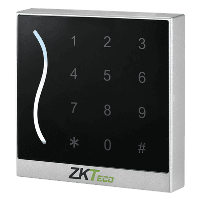 Lector de Proximidad y Teclado / 125 kHz EM / Wiegand 26/34 Bits / IP65 / Rango 5 cm / -20°C a 65°C / 2.95 x 2.95 x 0.63 pulgadas