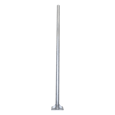 Poste de Acero Galvanizado / 3 m (9.84 ft) / Tubo 3' Cédula 30 / Carga 20 kg / Base 30x30 cm