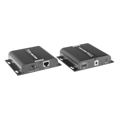 Kit Extensor HDMI para distancias de 120 metros / Resolución 4K @ 30Hz / Cat 5e/6 / Soporta conexión Uno a Uno y Uno a Muchos / Hasta 253 Rx / HDbitT / Soporta control remoto del equipo fuente.