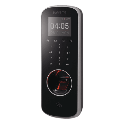 Terminal de Control de Acceso Biométrico / 1,000,000 Plantillas / TCP-IP y RS-485 / Lector 13.56 MHz MIFARE NFC DESFire FeliCa / LCD 2.0 Pulgadas / Detección de Dedo Vivo