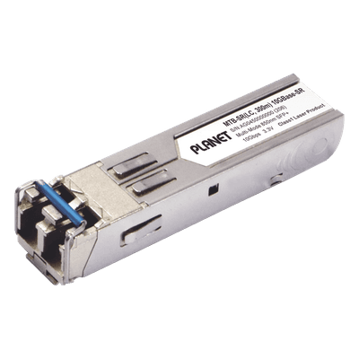 Transceptor SFP+ 10G / Fibra Multimodo LC / Alcance 300 m (984.2 ft) / Longitud de Onda 850 nm / Rango Térmico -40 a 75°C / Estándar IEEE 802.3ae