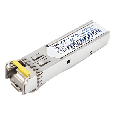Transceptor mini-GBIC SFP / 1G LC / WDM BIDI / Monomodo 20 km (66 pies) / TX 1550nm RX 1310nm