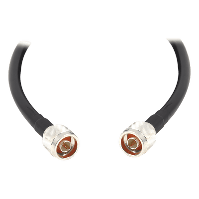 Jumper con Cable LMR400 con Conectores N Macho / N Macho de 1.5 metros.