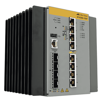Switch Industrial Hi-PoE Continuo Administrable Capa 3 de 8 x 10/100/1000 Mbps + 4 Puertos SFP, 240 W.