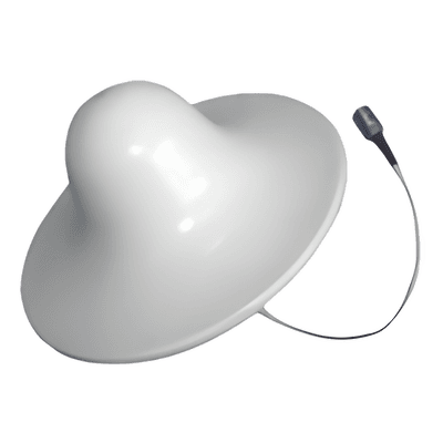Antena Domo Omnidireccional / Dual Banda 800-960 MHz y 1710-2500 MHz / Ganancia 3 dBi / 5 dBi / Cobertura 360° / IP Resistente