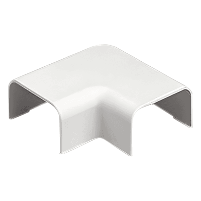 Conexión en Ángulo Recto / 90° para Canaleta LD5 / ABS Resistente a Impactos y UV / UL94V-0 FT4 / Sin Herramientas / Blanco Mate