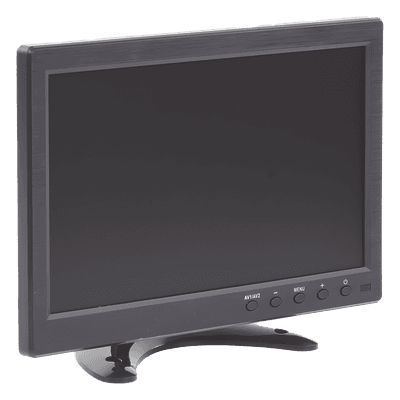 Monitor 10.1" TFT-LCD ideal para colocar en vehículos o DVR/NVR. Entradas de video HDMI, VGA y RCA (CVBS)