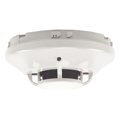 Detector de Humo Fotoeléctrico con Termistor Térmico / 24VDC / 57°C Fijo / Bajo Perfil / 2 in Altura x 6.2 in Diámetro