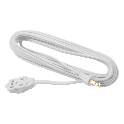 Extensión Eléctrica Doméstica de 6 metros / 127 V CA 8 A Máximo / Color Blanco.