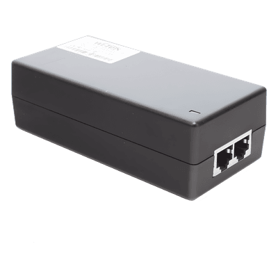 Inyector Hi-PoE 60 W Gigabit / Alimenta Equipos PoE 802.3 af Hasta 15W - PoE at Hasta 30W - PoE bt Hasta 60W / Instalación Para Interior / Alcance de Hasta 100 metros / Plug and Play / No se Necesita Configurar