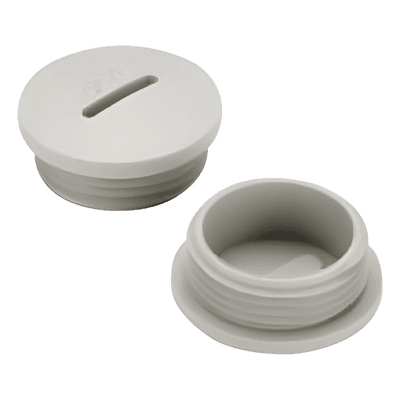 Tapón Roscado / Rosca NPT 1/2" / Aluminio Inyectado / Epoxy-Poliéster Termoendurecido / UL y CSA / IP para Ambientes Corrosivos
