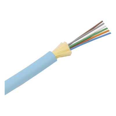 Cable de Fibra Óptica / 6 Hilos / Multimodo OM4 50/125 / Interior / Tight Buffer 900 μm / LSZH / Dieléctrico / Plenum OFNP