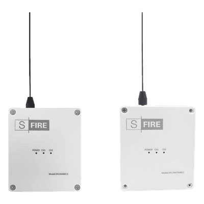 Kit Inalámbrico de Largo Alcance / 2,500 m (8,202.1 ft) / Frecuencia 433.92 MHz / 2 Relevadores / Contacto Seco / -20°C a +80°C