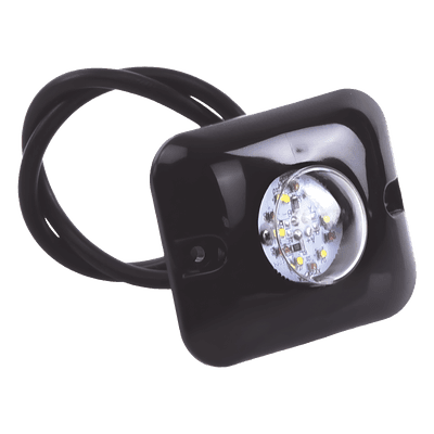 Kit de Luces LED Ocultas / 2 Lámparas 12 LED / Rojo-Claro / 10-24 VCC / 12 Patrones / 3.2 x 1.8 cm