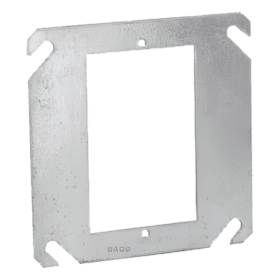 Sobretapa Plana / 4 in x 4 in / Acero Galvanizado / UL Listed / Resistente al Fuego