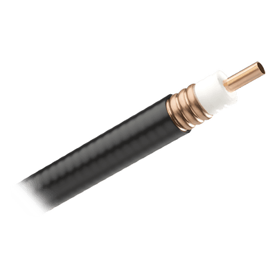 Cable Coaxial Corregido / 7/8 Pulgadas / Pérdida 0.15 dB/m / Doble Blindaje EMI/RFI / Cubierta UV / Conductor Hueco de Cobre