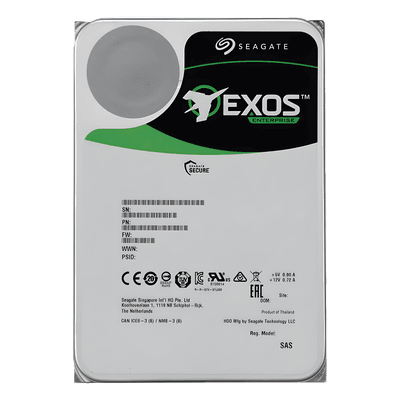 Disco Duro 3.5" 16 TB EXOS / 7200 RPM / SATA / Alto Rendimiento / Recomendado para DSA81024S