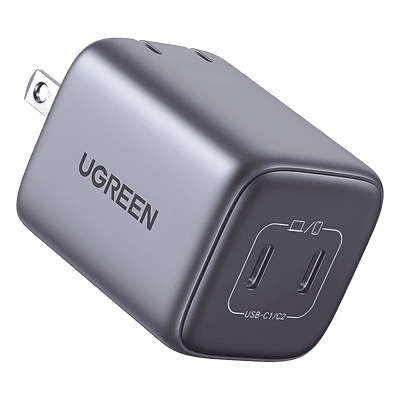 Cargador de 45W serie Nexode Mini | 2 Puertos USB-C de Carga Rápida | Tecnología GaN II | Power Delivery 3.0 | Quick Charge 4.0 | Chip Confiable y Carga Inteligente | Optimiza la Experiencia de Carga | Tecnología Thermal Guard