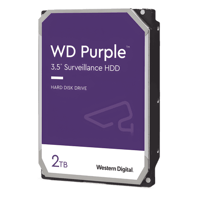 Disco Duro PURPLE de 2TB / 3 AÑOS DE GARANTÍA / Para Videovigilancia