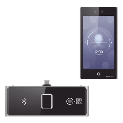 Terminal de Control de Acceso Facial / Pantalla Táctil 7" / Wi-Fi / Huella, QR y Bluetooth / 10,000 Rostros / IP65 / Exterior