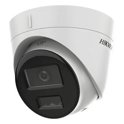 [Dual Light] Turret IP 4 Megapixel / Lente 2.8 mm / 30 mts IR + 30 mts Luz Blanca / Micrófono Integrado / ACUSENSE Lite / Exterior IP67 / H.265 / PoE / ONVIF / Micro SD
