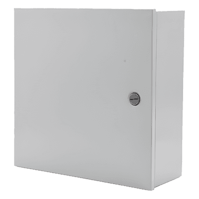 Gabinete de Acero para Interior / NEMA 1 / 80 x 60 x 20 cm / Marco Rígido con Refuerzos / Boca Reforzada / Puerta con Bisagras Soldadas