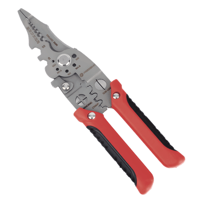 Pinza Multifuncional para Electricista / 9 Funciones / 8.5" (21.6 cm) / Acero de Alta Resistencia / Punta de Precisión