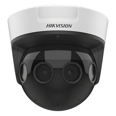 PanoVu Series / Vista Panorámica 180° / 16 Megapixel en Total / 4 Lentes 2.8 mm (4 Lentes 4 Megapixel) / 20 mts IR / Exterior IP67 / IK10 / 12 Vcc / PoE+ / Micro SD