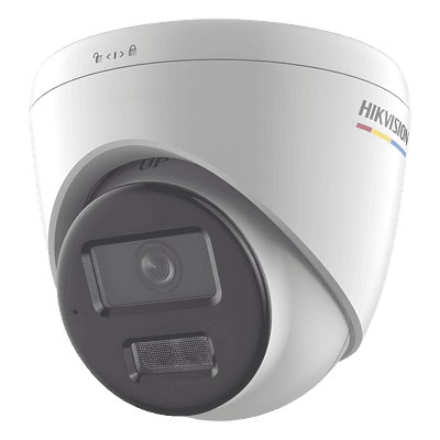 [Dual Light + ColorVu] Turret IP 4 Megapixel / Lente 2.8 mm / 30 mts IR + 30 mts Luz Blanca / Micrófono Integrado / ACUSENSE Lite / Exterior IP67 / WDR 120 dB / PoE / Micro SD