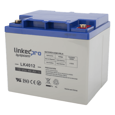 Batería de respaldo 12 V | 40 Ah | AGM | Especial para Seguridad Electrónica | UPS | Sistemas de Emergencia | Certificada UL | Vida útil 5 años | Terminales T2