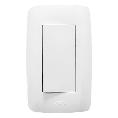 Apagador Sencillo / 127 V / 10 A / Blanco / 4.6 x 3.1 x 1.2 in