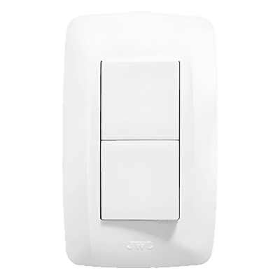 Apagador Escalera Doble / 127 V~ 60 Hz / 10 A / 4.65 x 3.07 x 1.18 in / Blanco