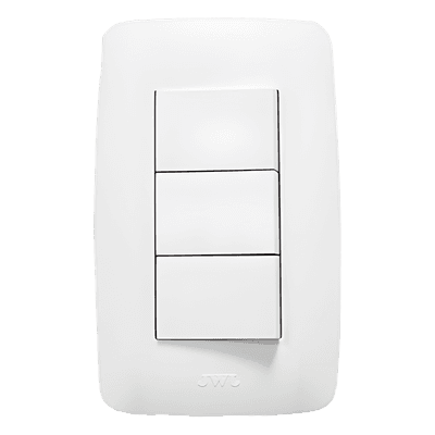 Apagador Triple Tipo Escalera / 127 V~ 60 Hz / 10 A / 4.6 x 3.1 x 1.2 in