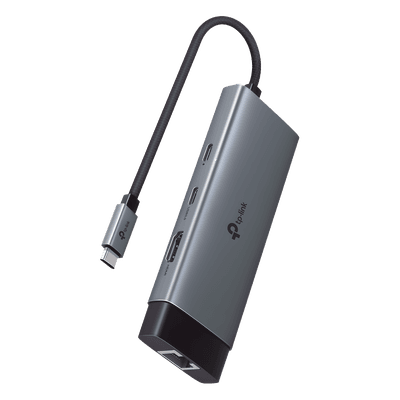 Adaptador HUB / 6 en 1 / USB-C / HDMI 4K@60Hz / Ethernet Gigabit / 100W PD / 4.65 x 1.69 x 0.56 in