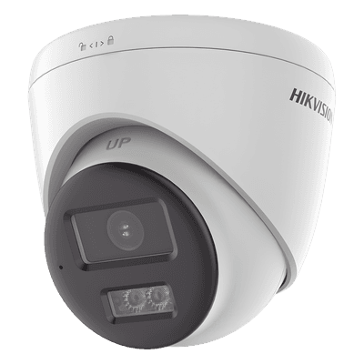 [Audio Bidireccional + Dual Light + ColorVu] Turret TURBOHD 4K (8 Megapixel) / Lente 2.8 mm / 40 mts IR EXIR + 40 mts Luz Blanca / Micrófono y Bocina Integrado / Exterior IP67 / dWDR