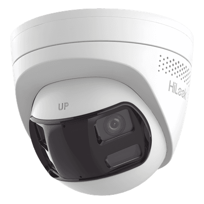 [Dual Light] Turret IP 6 Megapixel / Imagen Panorámica 180°/ PoE / Micrófono y Bocina Integrado / Exterior IP67 / Audio Bidireccional / Alarma Visual y Auditiva Integrada / Smart Supplement Light / Micro SD 512 GB