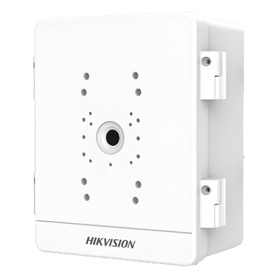 Caja para Videovigilancia para Exterior / Uso en Pared o Poste / IP66 / IK10 / Dimensiones: 387 X 432 X 225 mm / Soporta 3 Dispositivos (PTZ, Bocinas, Cámaras Fijas)