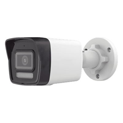 [SIN MARCA O LOGO][Dual Light] Bala IP 4 Megapixel / Lente 2.8 mm / 30 mts IR + 30 mts Luz Blanca / Micrófono Integrado / ACUSENSE Lite / Exterior IP67 / H.265 / PoE  / Micro SD