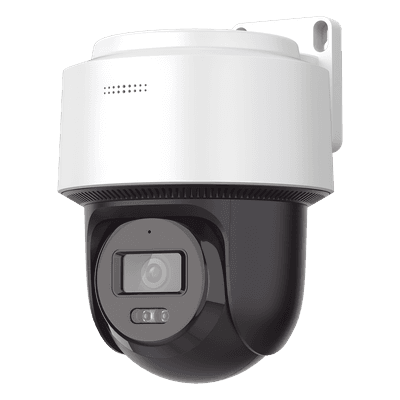 [SIN MARCA O LOGO][FlexVu] Domo PT IP 4 Megapixel / Lente 4 mm  / Dual Light (30 mts IR + 30 mts Luz Blanca)  / Autoseguimiento en Humanos / PoE / IP66 / Micrófono y Bocina Integrado / Micro SD / Incluye Montaje de Pared o Techo /