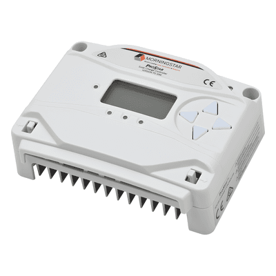 Controlador de carga solar / 12-24 Vcc / 30 A / 98.4 ft entrada solar máxima / LCD 128x64