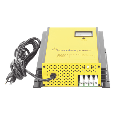 Cargador de Baterías de Plomo Ácido / 12 V / 30 A / Bancos 250 a 350 Ah / Operación Automática / Fuente con Respaldo DC