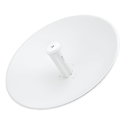 Radio Puente PtP / 5 GHz / 450 Mbps / Antena 27 dBi / PoE Gigabit 24V / Rango 1.71 x 1.71 x 1.01 ft