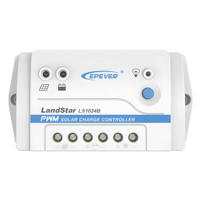 Controlador de Carga Solar PWM / 10 A / 12/24 VCC / RS-485 / Baterías Gel-AGM-Selladas