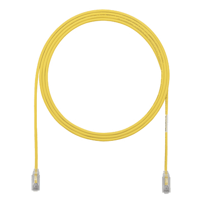 Cable de Parcheo Cat6 / UTP 28AWG / 3.8 mm Diámetro / 0.91 m (3 Pies) / Amarillo / CM-LSZH / PoE BT