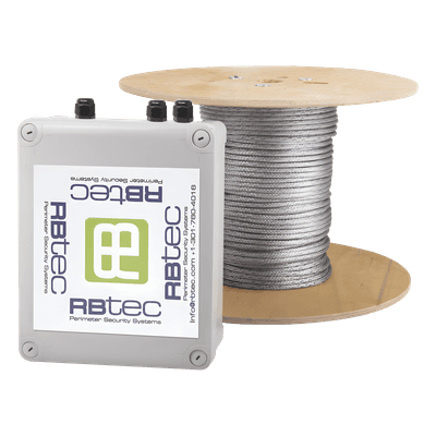 Kit de Cable Sensor Perimetral IRONCLAD para Cercas Ciclónicas / 152 METROS / 1 ZONA / Sin Falsas Alarmas por Viento / TODO Incluido
