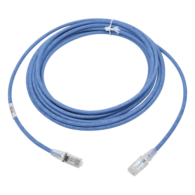 Patch Cord MC6 Modular Cat6 UTP, CM/LS0H, 20ft, Color Azul, Versión Bulk (Sin Empaque Individual)
