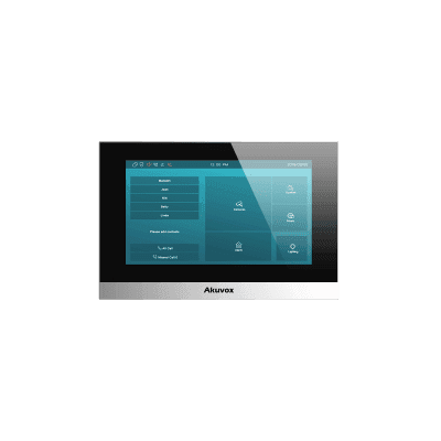 Monitor Color Plata Linux / Pantalla Touch de 7 Pulgadas / SIP / POE / WIFI / Compatible con Frentes de Calle Akuvox