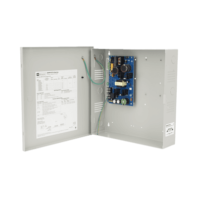 12 o 24 Vcc @ 6 Amp. / fuente de alimentación / 1 salida / capacidad de baterías de respaldo / requieren baterías